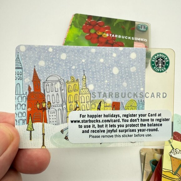 Lot of 30 Starbucks Cards 2003 to 2008 Italian Romance Braille Dragon – Nice! - Picture 8 of 11